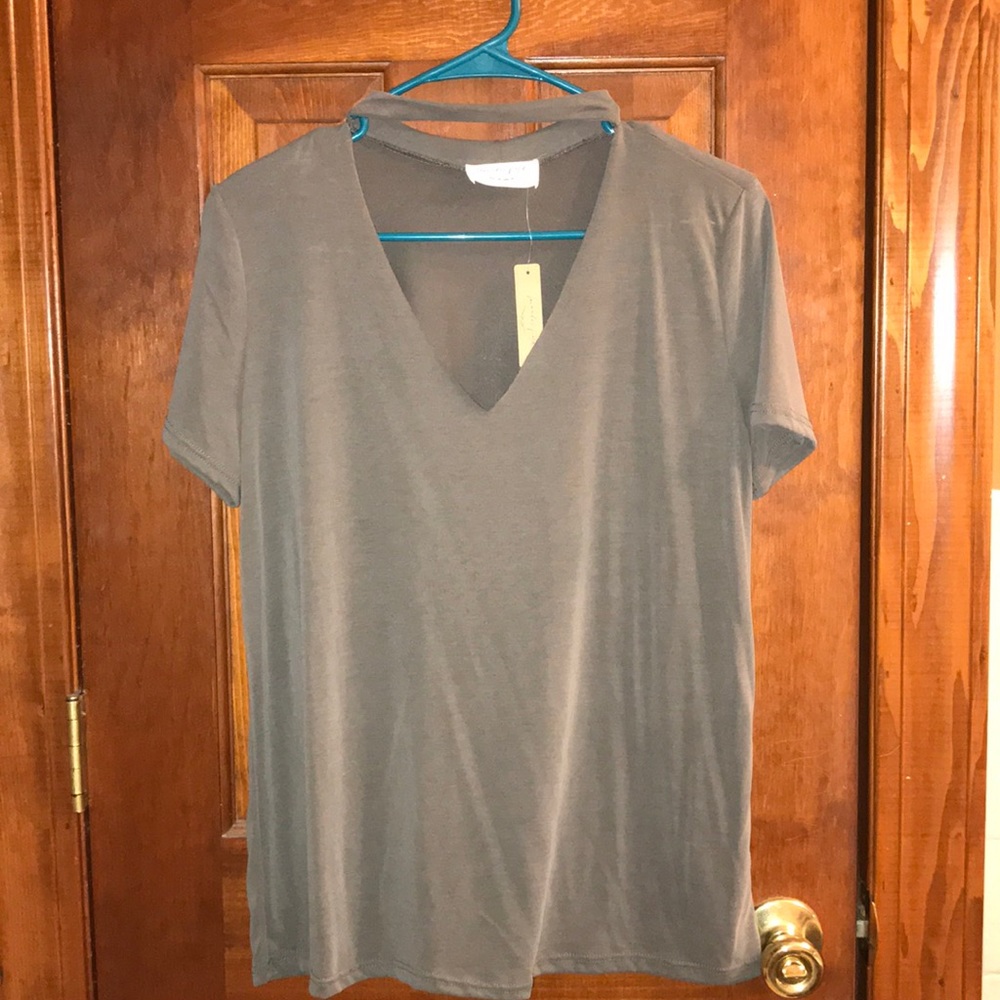 NWT Cutout Neck Top